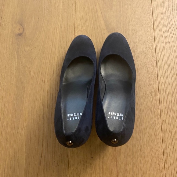 Stuart Weitzman Blue Suede Pumps - Picture 5 of 6